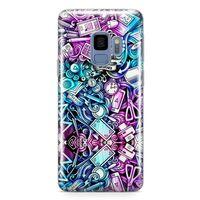 Samsung Galaxy S9 Kılıf Bankacı Doodle Arka Kapak Koruma Desenli Full Koruyucu