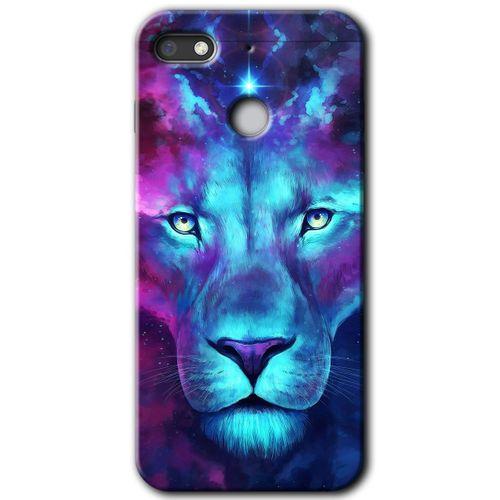 General Mobile GM 8 Go Kılıf HD Desen Baskılı Arka Kapak - Neon Lion