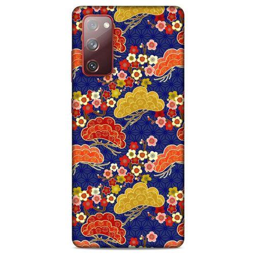 Samsung Galaxy S20 Fe Kılıf Japonya (50) Shockproof Kılıf Renkli Çiçekler