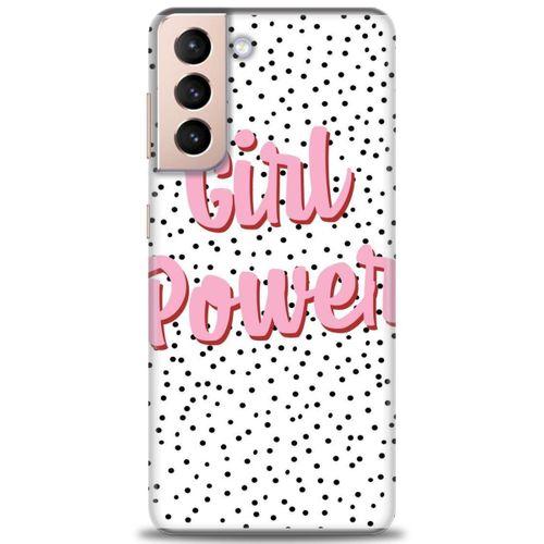 Samsung Galaxy S21 Plus Kılıf HD Baskılı Kılıf - Girl Power + Tam Ekran Koruyucu