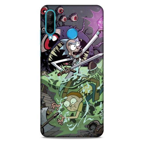 Huawei P30 Lite Uyumlu Kılıf Rick And Morty (25) Antişok Kapak Tricia Lange