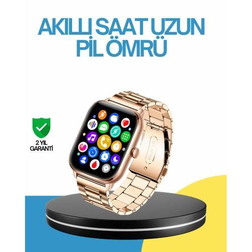 Amoled Ekranlı Türkçe Menülü Akıllı Saat Bluetooth Görüşmeli