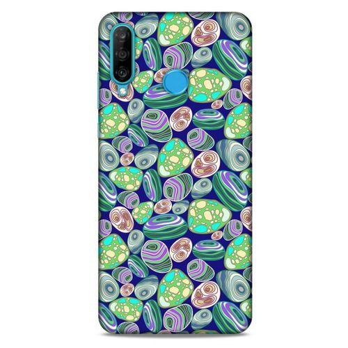 Huawei P30 Lite Kılıf Baskılı Özel Seri Taşlı (15) Antişok Kılıf