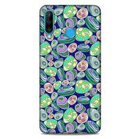Huawei P30 Lite Kılıf Baskılı Özel Seri Taşlı (15) Antişok Kılıf