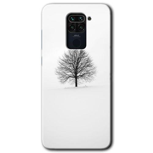 Redmi Note 9 Kılıf HD Desen Baskılı Arka Kapak - Alone Tree