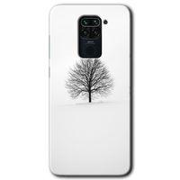 Redmi Note 9 Kılıf HD Desen Baskılı Arka Kapak - Alone Tree