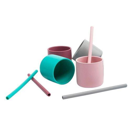 OiOi OiOi Silikon Pipet 4Lü Pembe Mix