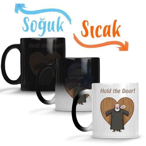 Hold My Door Hodor Sihirli Kupa Bardak Porselen