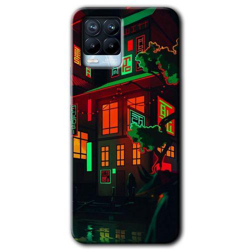 BeRa Aksesuar Realme 8 Pro Kılıf Baskılı Kapak - China Street +Tam Kaplayan Mat Seramik
