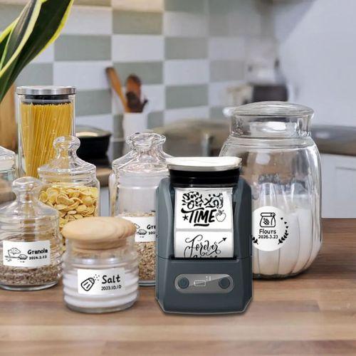 Beyaz Kablosuz Portatif Etiket Yazıcısı