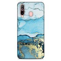 Samsung Galaxy A60 Uyumlu Kılıf Mavi Delisi (2) Kabı Mürekkep