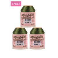 3 Adet Altınbaşak Oya ve Dantel İpi 20 gr - Royaleks - No: 002