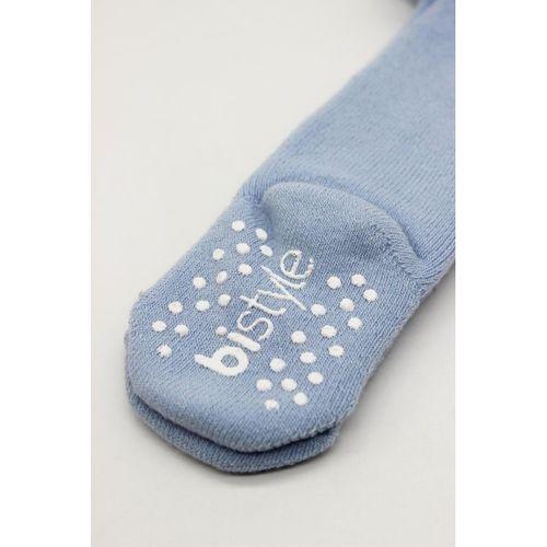 Bistyle Bistyle Tekli Kaymaz Basic Külotlu Çorap BS50501B Mavi