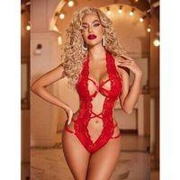 Dantelli Derin Dekolteli Seksi Body