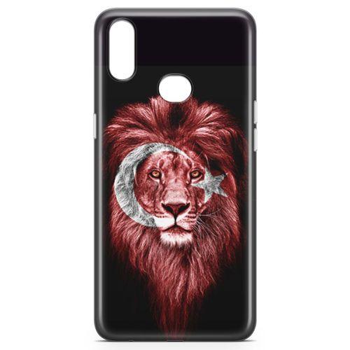 Samsung Galaxy A10s Kılıf Aslan Türk Arka Kapak Koruma Desenli Full Koruyucu