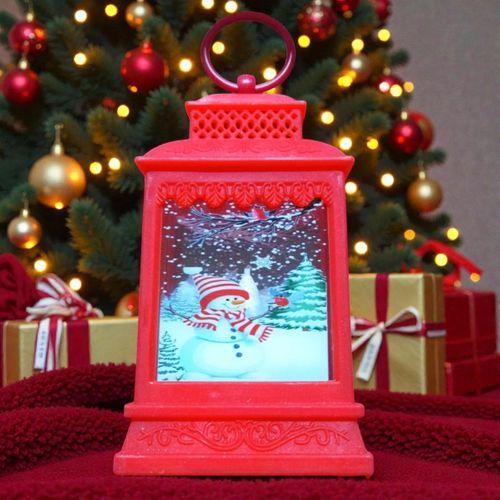 VIP KIRMIZI KARDAN ADAM YILBAŞI FENERİ GÜN IŞIĞI LED IŞIKLI FENER YILBAŞI HEDİYELERİ YILBAŞI SÜSLERİ