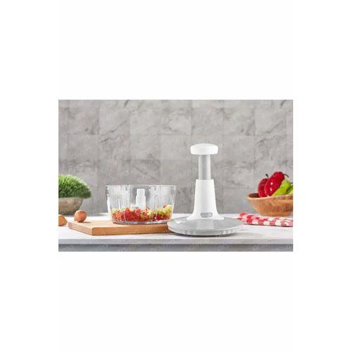 Yakut Üstten Basmalı El Rondo Blender Çelik Bıcaklı Beyaz