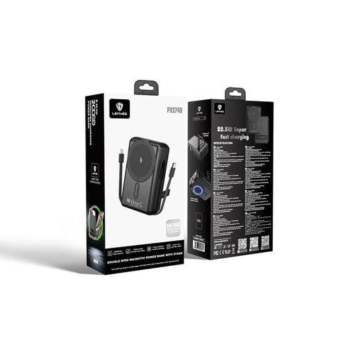 Lenyes PX274D PD 22.5W Standlı M-safe Şarj Özellikli Wireless Powerbank 15W 20000mAh