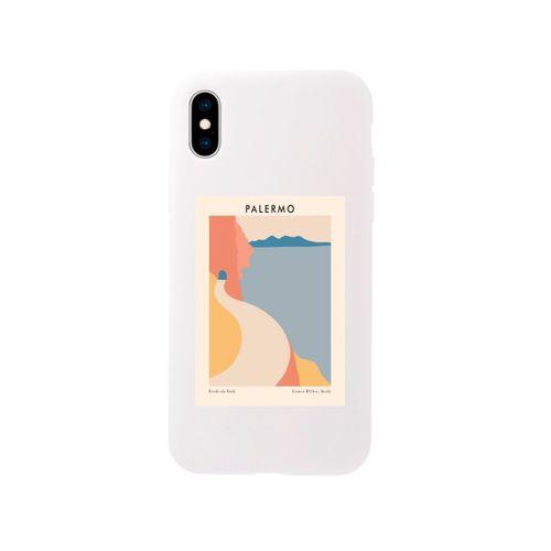 iPhone X Palermo Premium Beyaz Lansman Silikonlu Kılıf