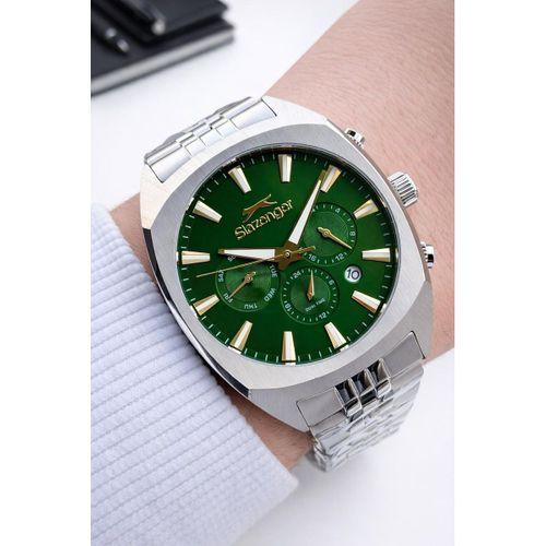 Slazenger İtalyan Tasarım Bileklik Hediyeli 2 Yıl Garantili 10 Atm Çelik Erkek Kol Saat ESL.2574.370