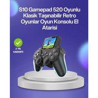 500 Oyunlu Nostaljik El Tipi Oyun Konsolu, Taşınabilir Şarjlı Cihaz, Renkli Ekran Ve Tv Destekli