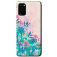Potkal Hediye Fabrikası Samsung Galaxy S20 Plus Kılıf HD Desen Baskılı Arka Kapak - Çizim Yapraklar