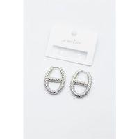 Oval Halka Küpe - Gümüş