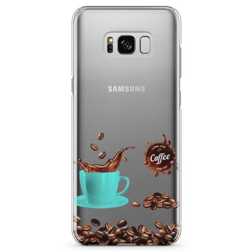 Samsung Galaxy S8 Plus Kılıf Coffe Time Arka Kapak Koruma Desenli Full Koruyucu