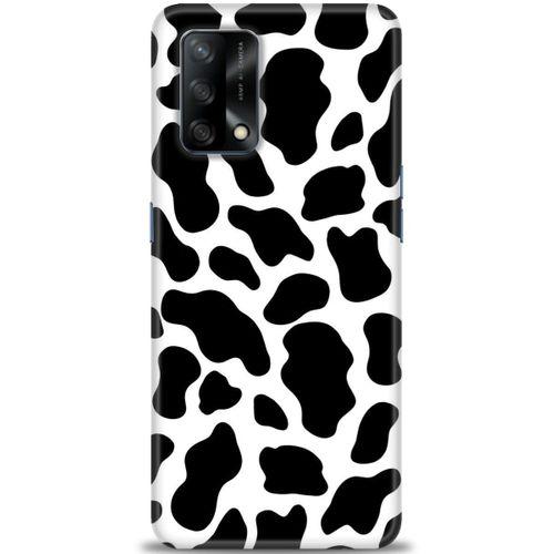 Oppo A74 Kılıf HD Baskılı Kılıf - İnek + Tam Ekran Koruyucu