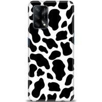 Oppo A74 Kılıf HD Baskılı Kılıf - İnek + Tam Ekran Koruyucu