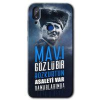 Vestel E5 Kılıf HD Desen Baskılı Arka Kapak - Bozkurt Atatürk