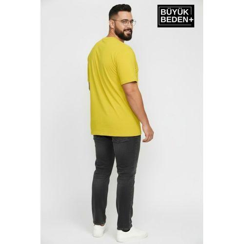 Büyük Beden Erkek Basic Tişört – Pamuklu Düz T-Shirt 3XL-6XL SPR26BTS510