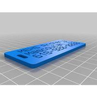 Okçuluk Çanta Etiketi 3D Baskı (Bu ürün Sadece Plastik parçadır - Almadan Önce Soru Sorabilirsiniz)