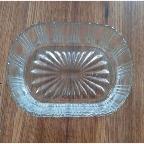 Cam Oval Sabunluk Desenli 12X9X3Cm