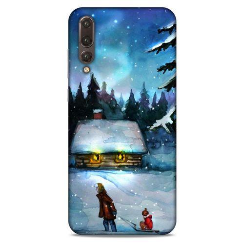 Huawei P20 Pro Kılıf Snowix (38) Neo Hybrid Kılıf Beyaz Mavi