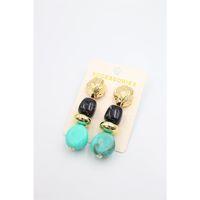 Boncuklu Küpe - Siyah