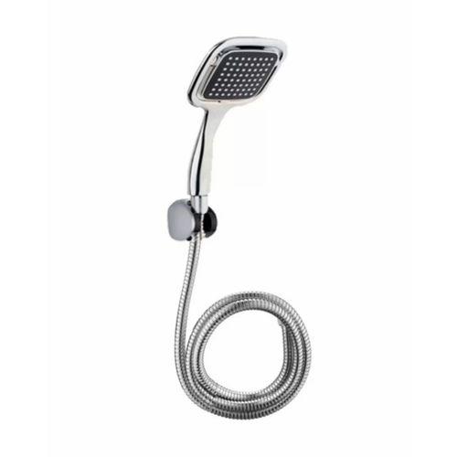 Siyah Duş Seti El Duşu Başlığı Spiral Hortum Ve Duvar Askısı Banyo Duş Seti