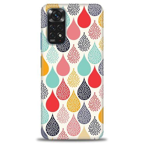 Xiaomi Redmi Note 11 Kılıf HD Baskılı Kılıf - Renk Damlaları + Tam Ekran Koruyucu
