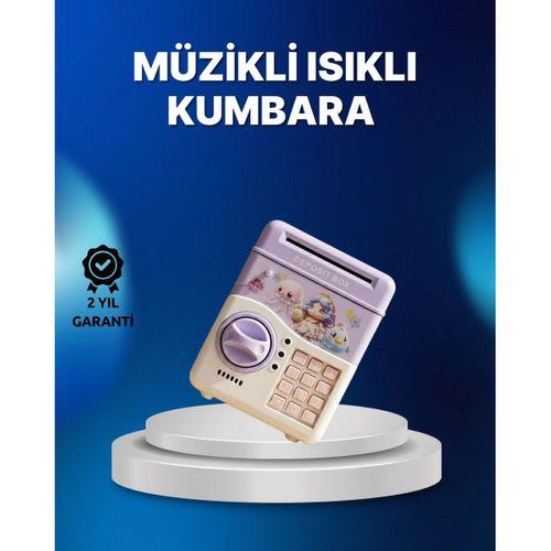 Mor Otomatik Para Girişli Elektronik Şifreli Kumbara