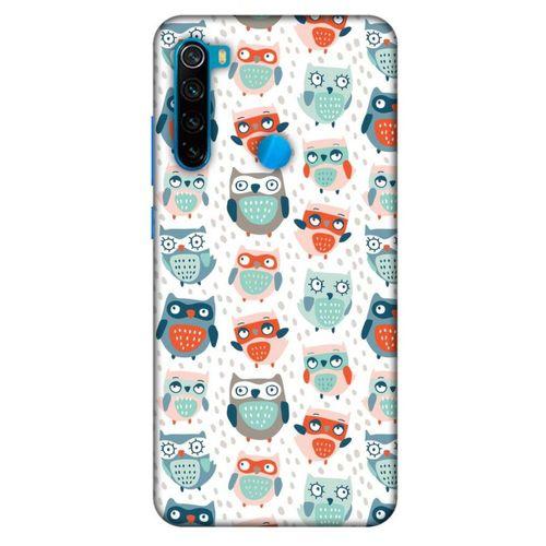 Baykuşlar (16) Desenli Silikon Kapak Telefon Kabı Xiaomi Redmi Note 8 Kılıf