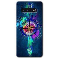 Potkal Hediye Fabrikası Samsung Galaxy S10 HD Baskılı Kılıf + 9D Tam Ekran Koruyucu - Gizemli Pusula