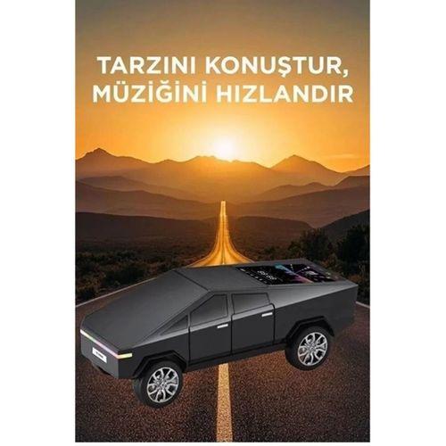 D68 Cyber Model Araba Tasarımlı Bluetooth Hoparlör 15w Güçlü Ses Rgb Led /tws/usb Siyah