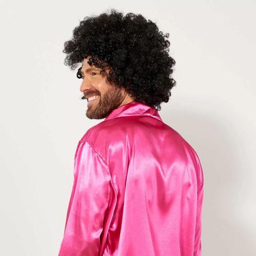 Siyah Renk Kıvırcık Afro Bonus Peruk