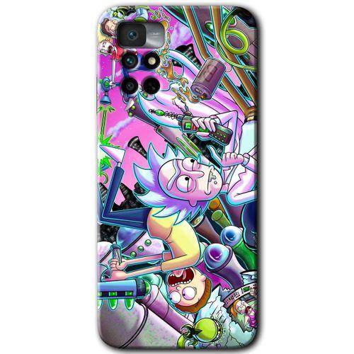 Xiaomi Redmi Note 11 4G HD Baskılı Kılıf + 9D Tam Ekran Koruyucu - Graffiti Çizgi Film