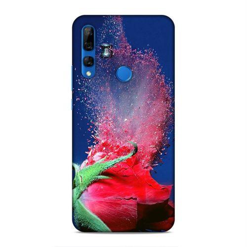 Huawei Y9 Prime 2019 Kılıf Gul Kiriklari Arka Kapak Silikon Koruma Full Koruyucu