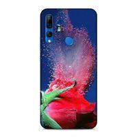 Huawei Y9 Prime 2019 Kılıf Gul Kiriklari Arka Kapak Silikon Koruma Full Koruyucu