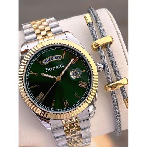 Ferrucci Nişan Ve Takım Elbiselere Özel Takvimli Kadran 2 Yıl Garantili Spor Erkek Kol Saati J3623.2