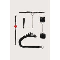 5li Deri Fantezi Siyah Harness Set Özel Tasarım Premium Model 800714S