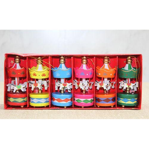 Ahşap 6'Lı Dekoratif Atlı Karınca