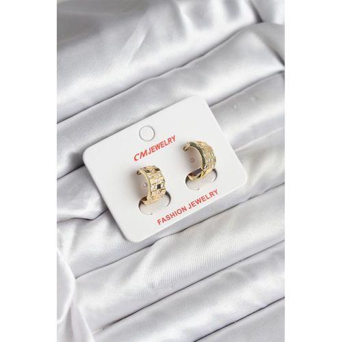 14K Gold Renk Kaplama CM Kadın Küpe